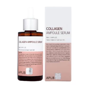 collegen ampule serum bottle and box with white background