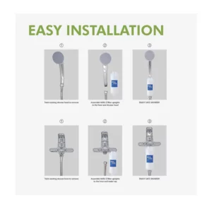 HARU*E PURE EVER Sediment Filter For Shower Head installation methods explained